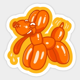 Balloon Dog Art Sticker